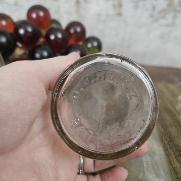 Vintage Glass Jars Found Object Nevada Mining VTG Decor Heinz Anchor - Picture 9 of 16